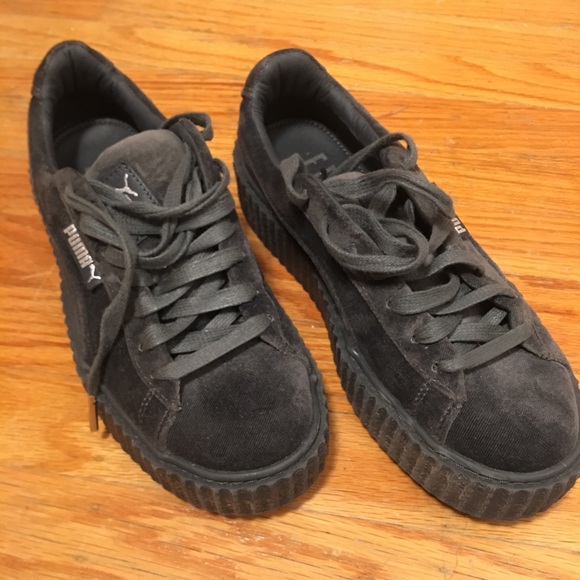 Puma Rihanna FENTY Creepers - Gray Velvet - Picture 1 of 7
